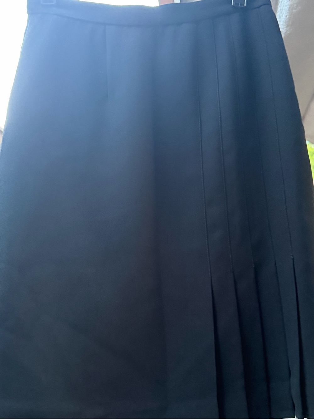 Black Pleated Skirt - Classic A-Line Style new w/o tags petite sophisticate 0